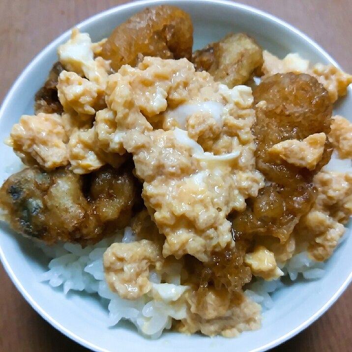 牡蠣天ぷら卵とじ丼